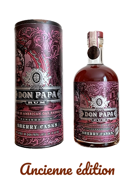 Rum Don Papa finished in Sherry Casks aged in American oak barrels