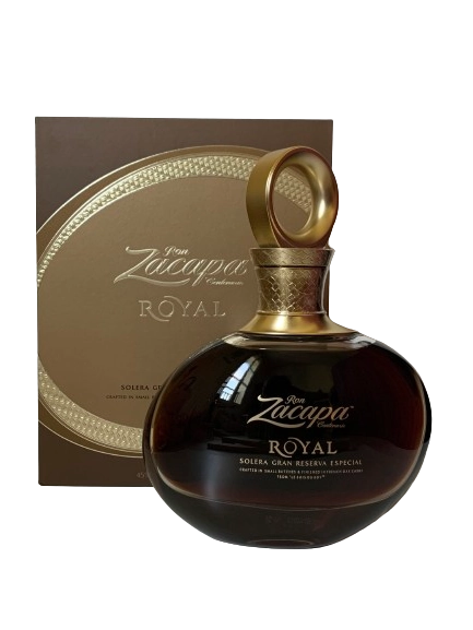 Ron Zacapa Centenario Royal Solera Gran Reserva Especial crafted in small batches and finished in French oak casks from le Bois du Roy