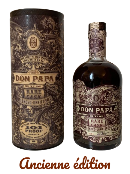 Don Papa rum Rare Cask unblended unfiltered Unique Batch distilled from sugarcane