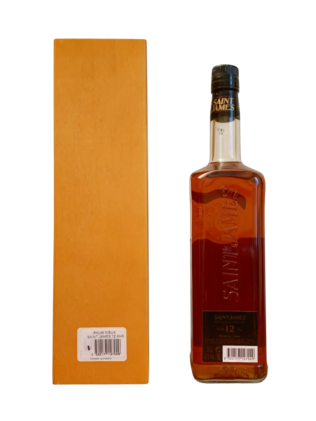 Rhum vieux agricole de Martinique Saint James Réserve privée vieilli 12 ans