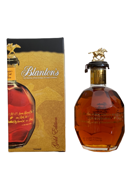 The Original Single Barrel Bourbon Whiskey Blanton's Gold Edition