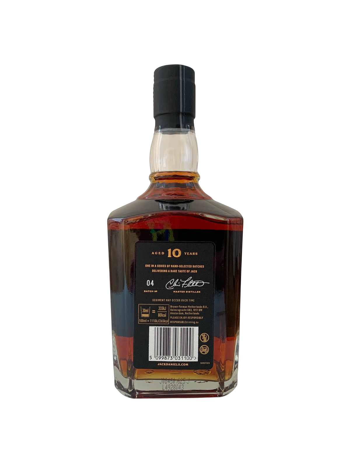 Jack Daniel's Tennessee whiskey 10 years old Batch 04
