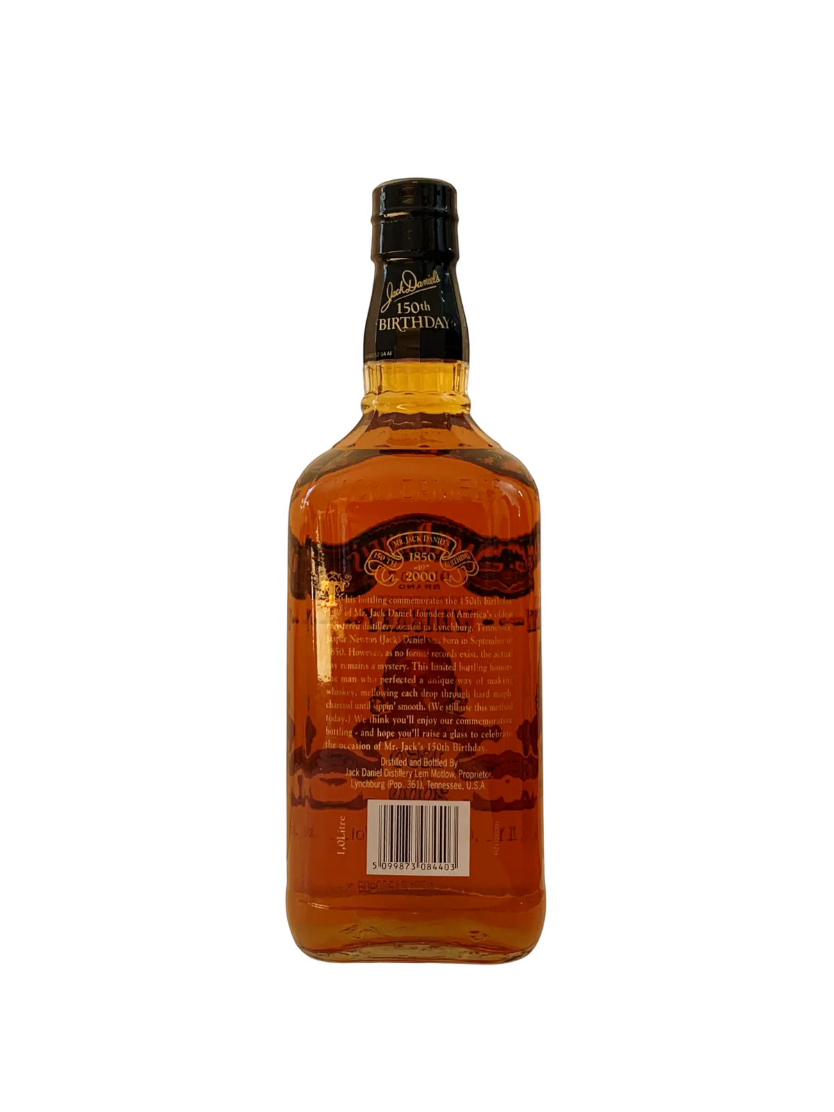 Jack Daniel's tennessee whiskey 150th Birthday 1850 to 2000