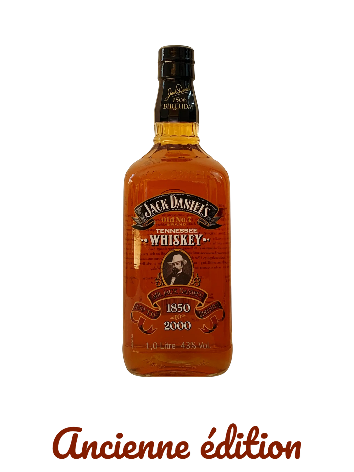 Jack Daniel's tennessee whiskey 150th Birthday 1850 to 2000