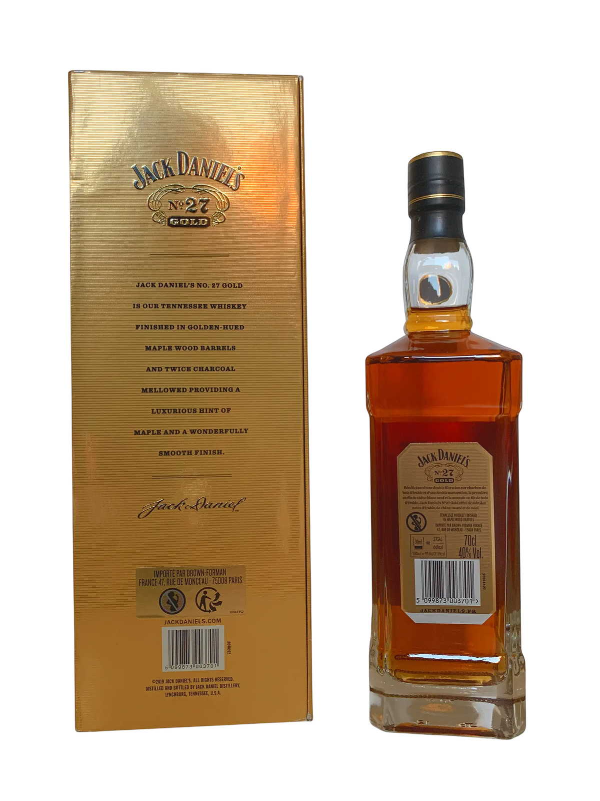Jack Daniel's n°27 Gold Maple Wood Finish Tennessee whiskey