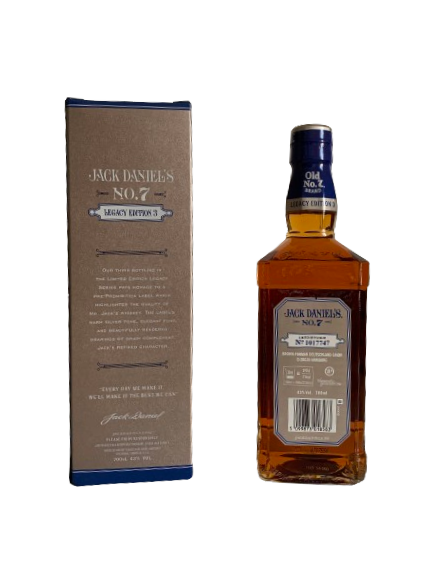 Fine Old Jack Daniels no7 Tennessee whiskey Legacy Edition 3