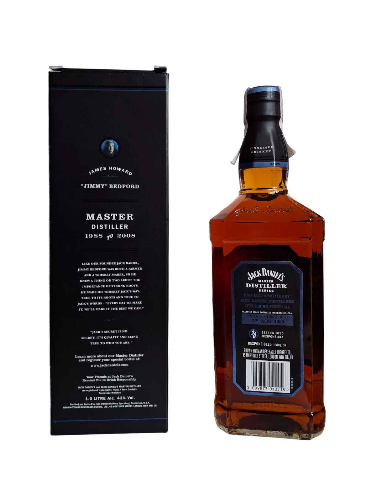 Jack Daniel's Master Distiller Series Charcoal MellowedTennessee whiskey limited edition nb 6