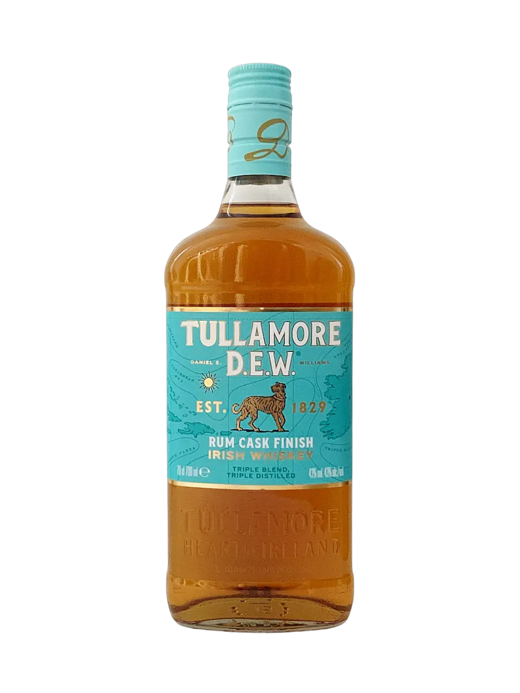 Irish whiskey Tullamore D.E.W. rum cask finish