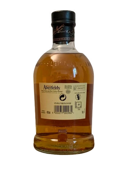 Single Highland Malt Scotch Whisky Aberfeldy 12 ans