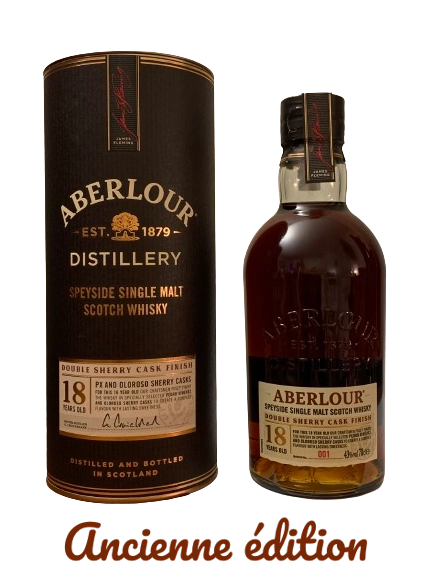 Aberlour Speyside single malt Scotch whisky 18 years old double sherry cask finish batch 001