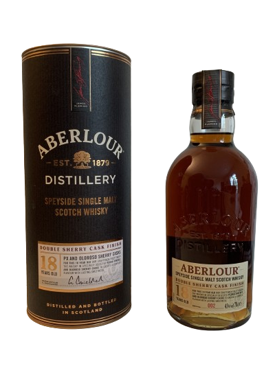 Aberlour Speyside single malt Scotch whisky 18 years old double sherry cask finish Batch 002