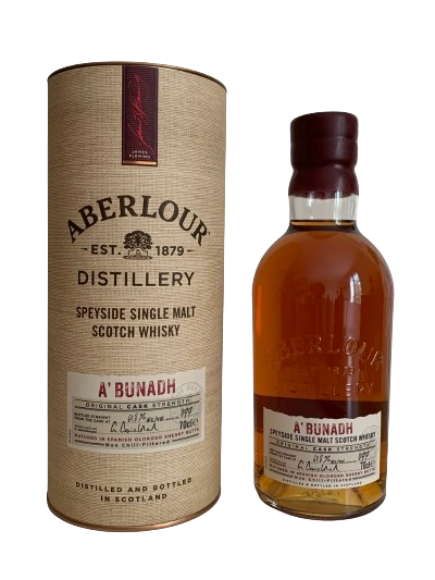 Aberlour Distillery Speyside Single Malt Scotch Whisky A'Bunadh Original Cask Strength matured in Spanish Oloroso Sherry Butts