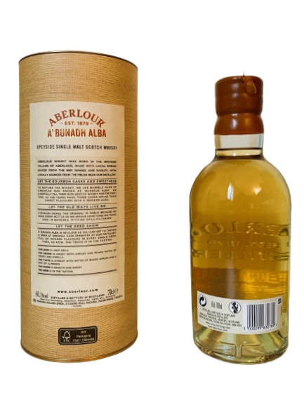 Aberlour Speyside single malt Scotch whisky A'Bunadh Alba original cask strength