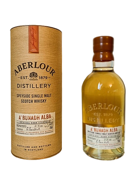 Aberlour Speyside single malt Scotch whisky A'Bunadh Alba original cask strength