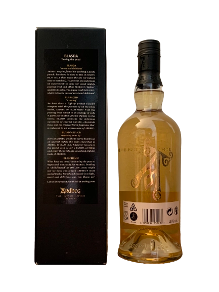 Limited Release Ardbeg Blasda Lightly Peated Islay Single Malt Scotch Whisky