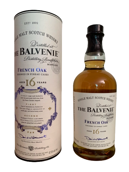 Single Malt Scotch Whisky The Balvenie 16 ans French Oak Finished in Pineau casks