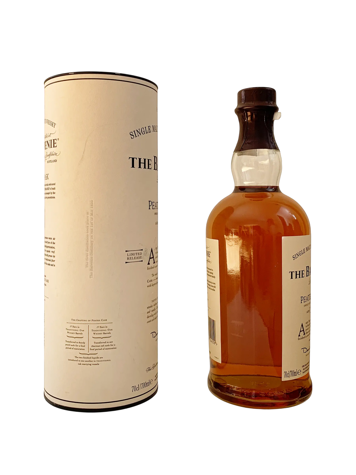 The Balvenie Peated cask aged 17 years sweet spice & smoke