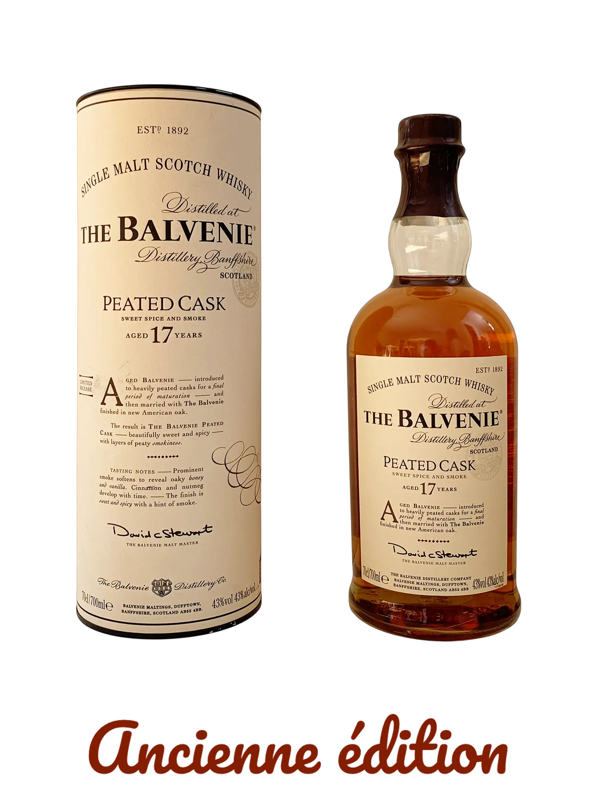 The Balvenie Peated cask aged 17 years sweet spice & smoke