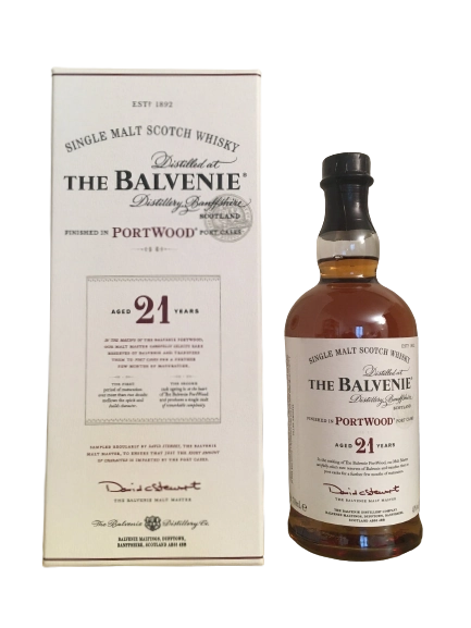 Single Malt Scotch Whisky Balvenie 21 ans Portwood finished in port casks