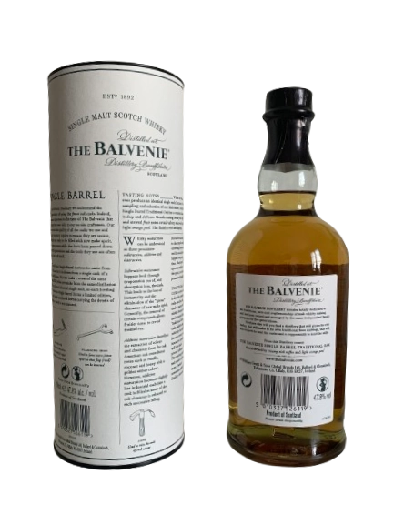 Single Malt Scotch Whisky The Balvenie Single Barrel 21 ans Traditional Oak