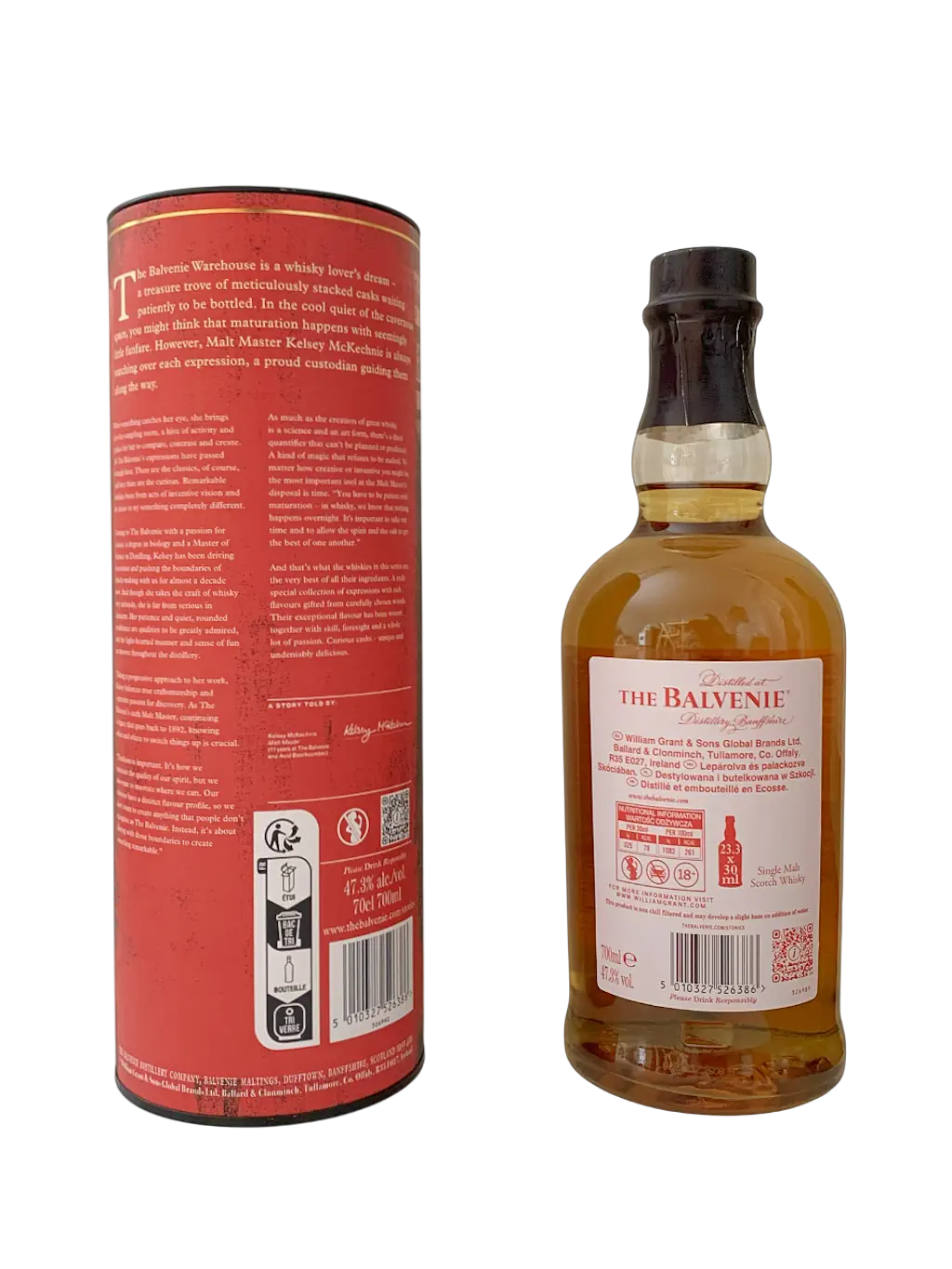 The Balvenie single malt Scotch whisky aged 12 years in a montilla wine seasoned cask