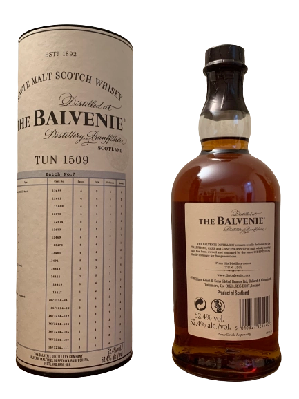 Single Malt Scotch Whisky The Balvenie Tun 1509 Batch 7