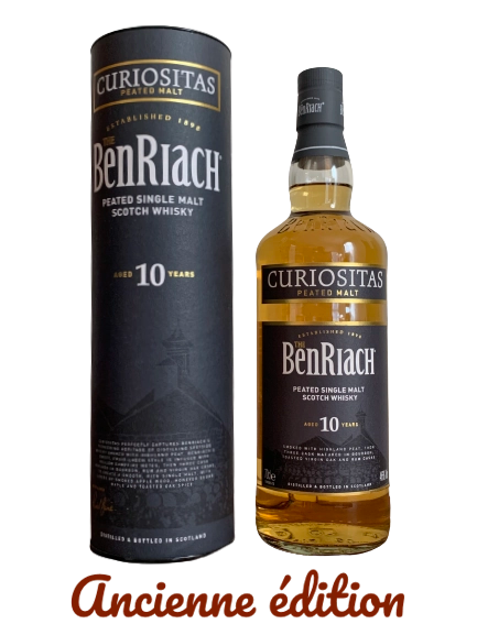 Benriach Peated Single Malt Scotch Whisky Curiositas Aged 10 years