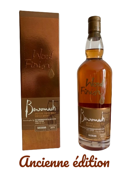 Benromach Speyside Single Malt Scotch Whisky Wood Finish Sassicaia distilled in 2011 bottled in 2019