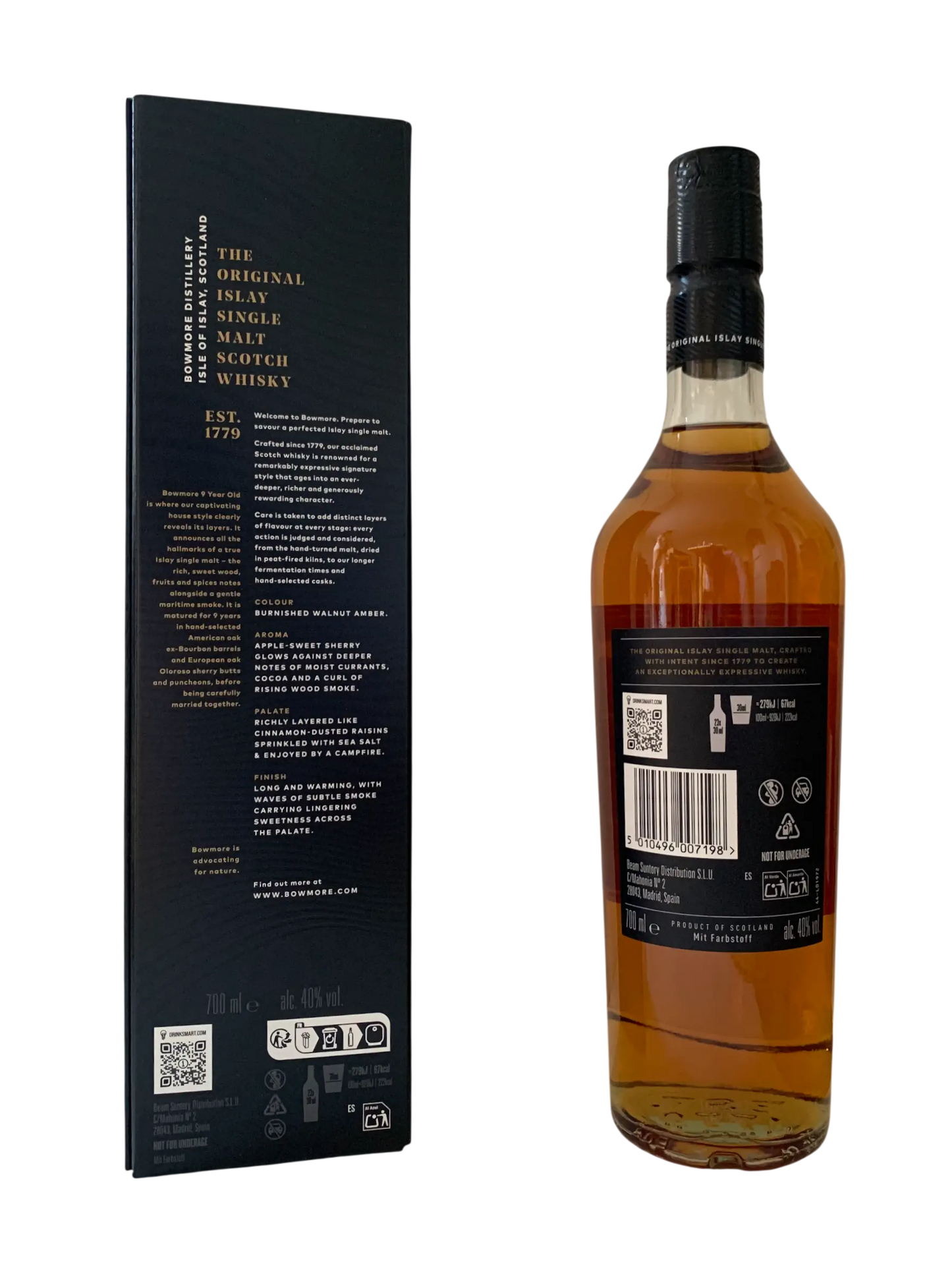 Bowmore aged 9 years The Original Islay single malt Scotch whisky