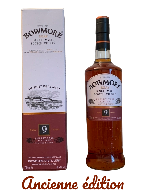 Islay Single Malt Bowmore 9 sherry cask matured limited release