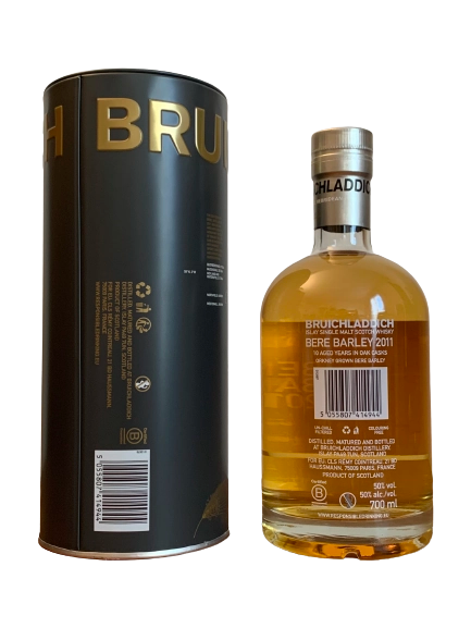 Bruichladdich Unpeated Islay Single Malt Scotch Whisky Bere Barley 2011