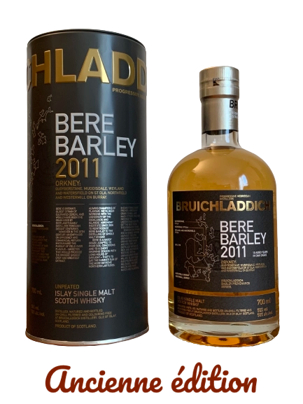 Bruichladdich Unpeated Islay Single Malt Scotch Whisky Bere Barley 2011