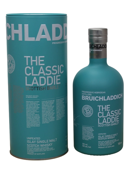 Bruichladdich The Classic Laddie Scottish Barley Unpeated Islay single malt Scotch whisky