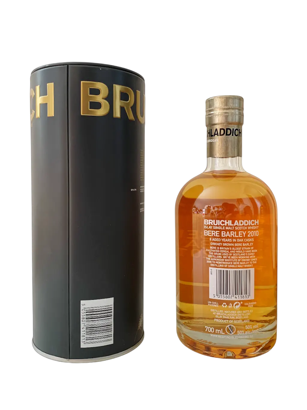Progressive Hebridean Distillers Bruichladdich Bere Barley 2010 Islay single malt Scotch whisky