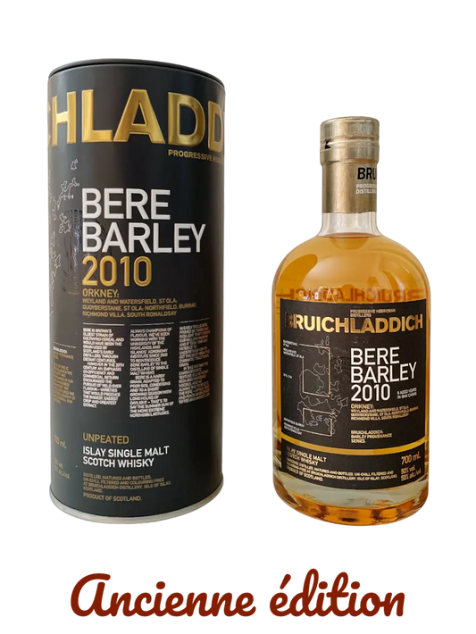 Progressive Hebridean Distillers Bruichladdich Bere Barley 2010 Islay single malt Scotch whisky
