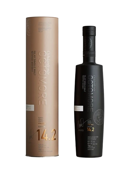 Octomore Islay single malt Scotch whisky Edition 14.2 Super Heavily peated