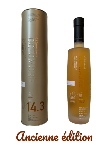 Bruichladdich Octomore 14.3 Islay single malt Scotch whisky super heavily peated