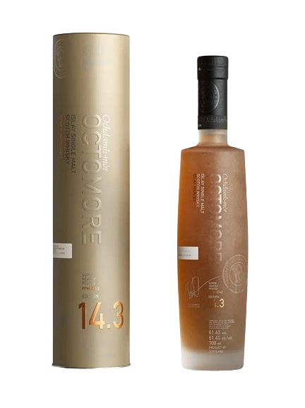 Bruichladdich Octomore 14.3 Islay single malt Scotch whisky super heavily peated