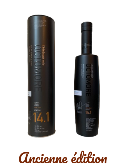 Octomore Edition 14.1 Super Heavily peated Islay single malt Scotch whisky