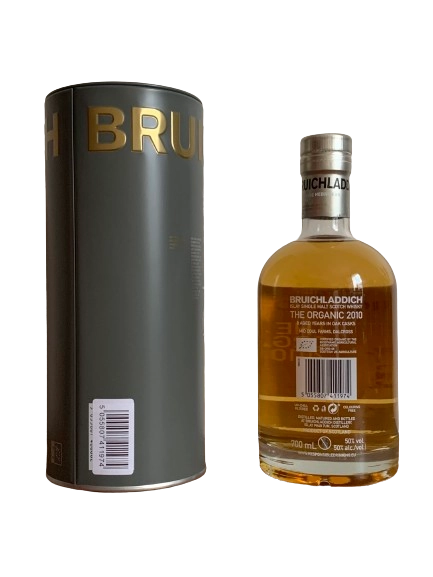 Bruichladdich Progressive Hebridean Distillers Islay Single Malt Scotch Whisky The Organic 2010 aged 8 years