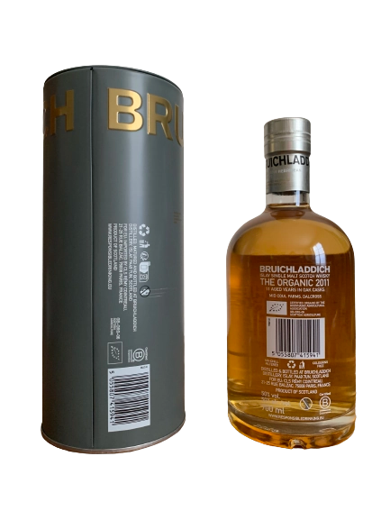 Bruichladdich unpeated Islay single malt Scotch whisky The Organic 2011