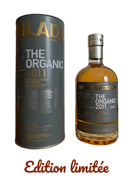 Bruichladdich unpeated Islay single malt Scotch whisky The Organic 2011