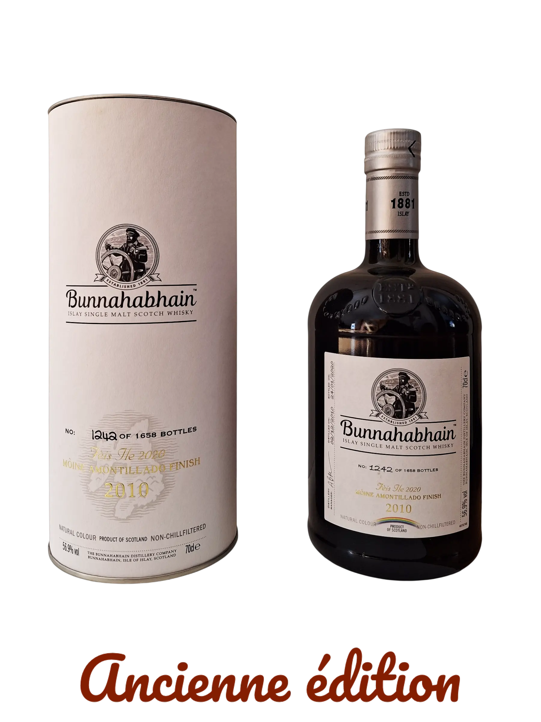 Bunnahabhain Islay single malt Scotch whisky Fèis Ile 2020 Moine Amontillado finish