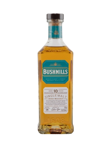 Bushmills single malt Irish whisky aged 10 years single malt