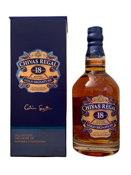 Blended Scotch Whisky Chivas Regal aged 18 years Gold Signature