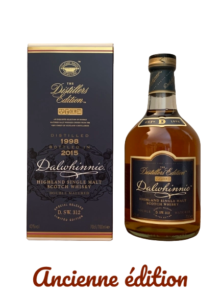 Dalwhinnie Highland Single Malt Scotch Whisky Distillers Edition Distilled in 1998 Bottled in 2015 D.SW.312