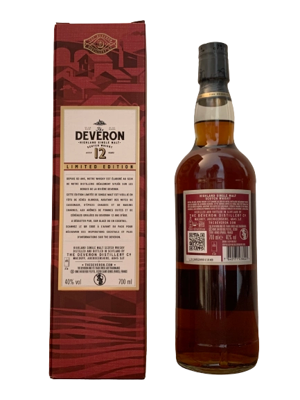 The Deveron Highland Single Malt Scotch Whisky 12 ans Limited Edition Sherry Casks