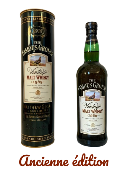 The Famous Grouse malt whisky Vintage 1989 aged 12 years