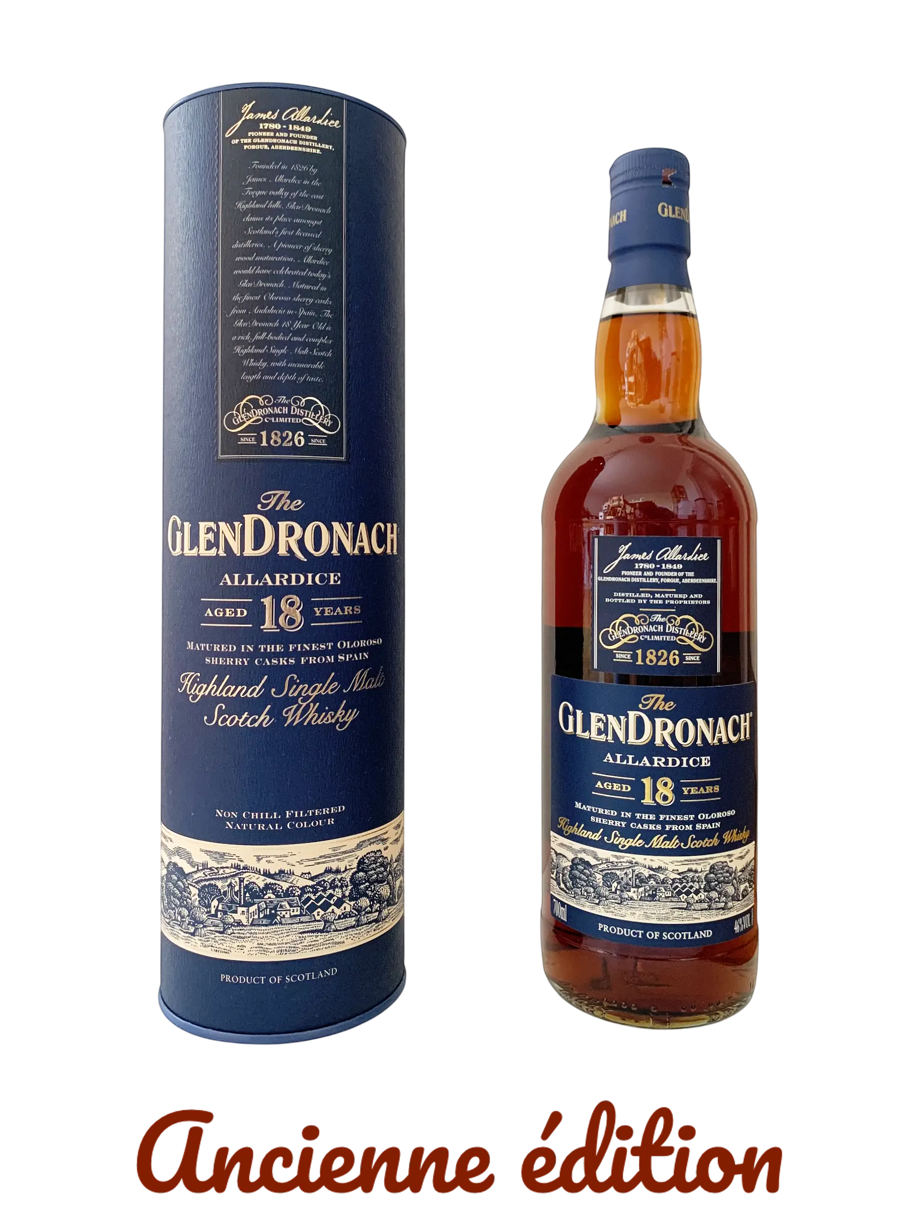 The Glendronach Allardice aged 18 years matured in the finest oloroso sherry casks from Spain