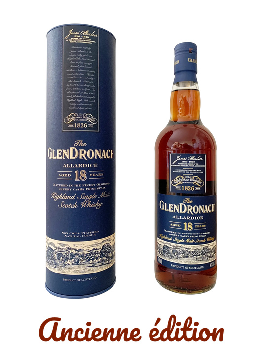 The Glendronach Allardice aged 18 years matured in the finest oloroso sherry casks from Spain